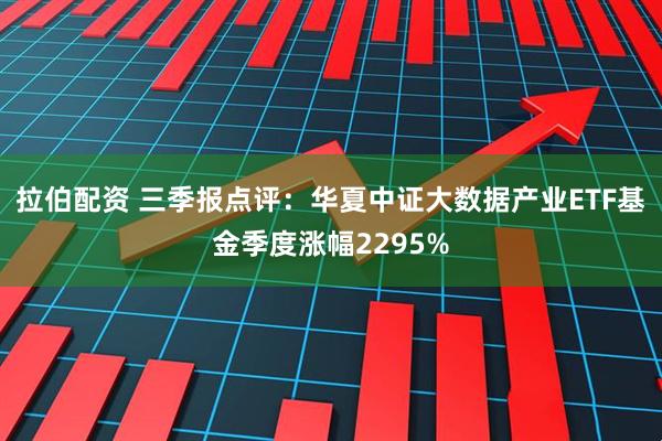 拉伯配资 三季报点评：华夏中证大数据产业ETF基金季度涨幅2295%