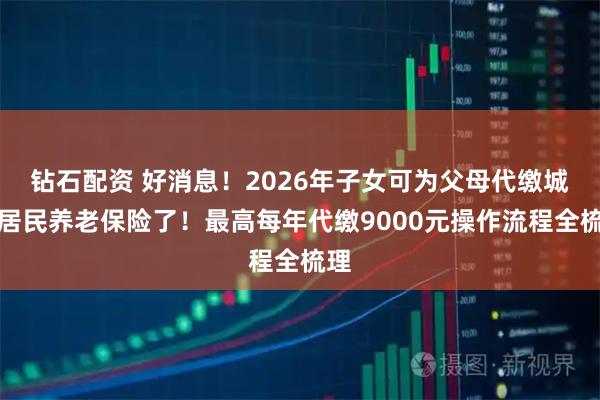 钻石配资 好消息！2026年子女可为父母代缴城乡居民养老保险了！最高每年代缴9000元操作流程全梳理